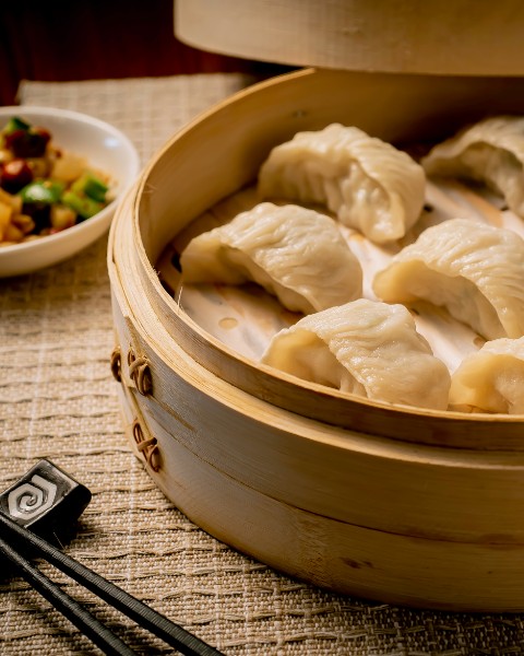 Steamed fish dumplings at Din Ding Dumpling House
