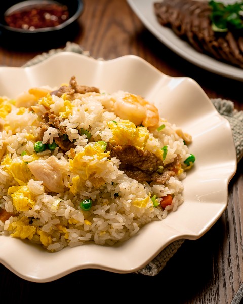 Shrimp fried rice at Din Ding Dumpling House Union City Fremont